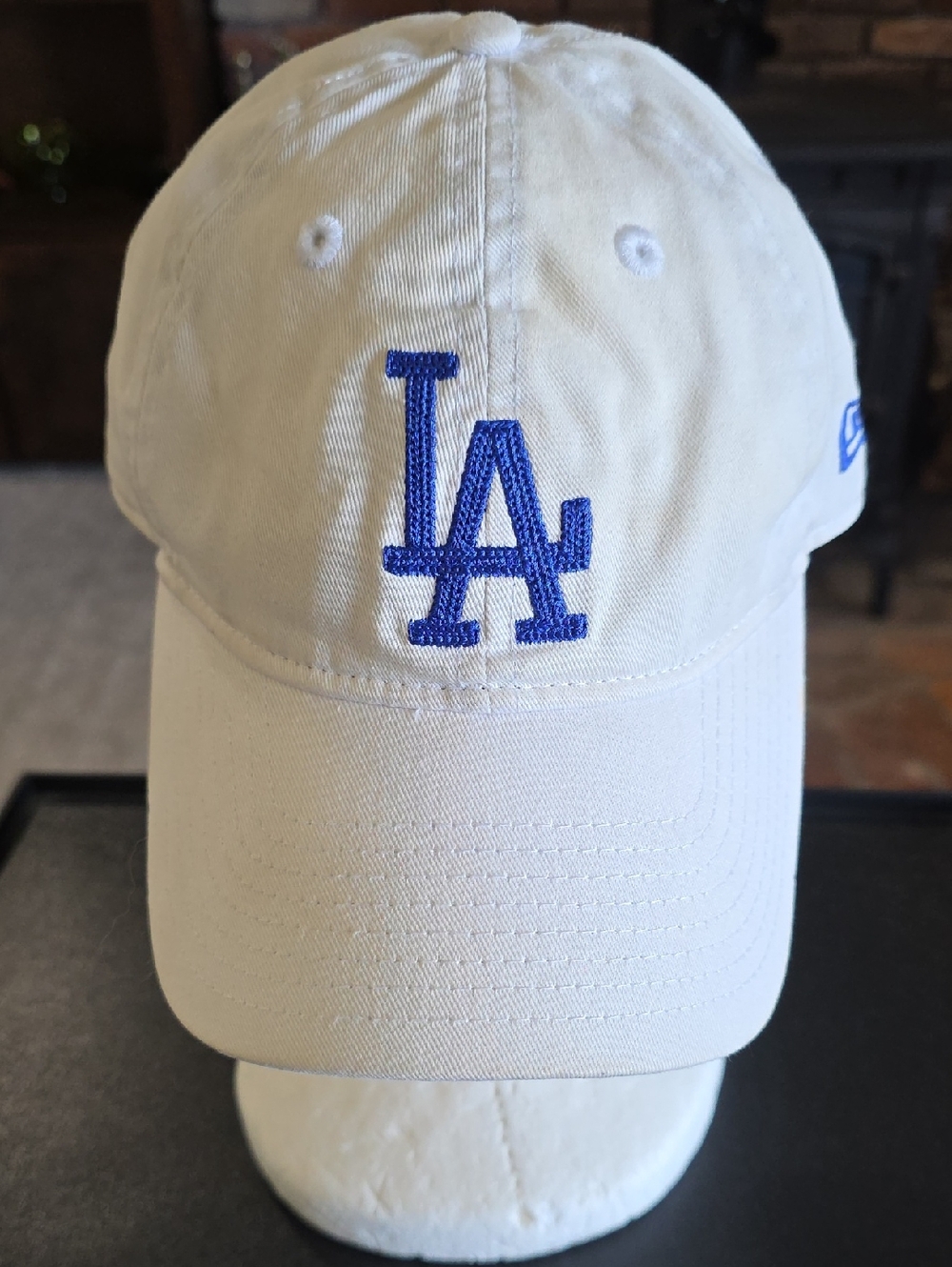 New Era LA Dodgers Baseball Hat 9Twenty White Royal Blue 100% Cotton OSFM